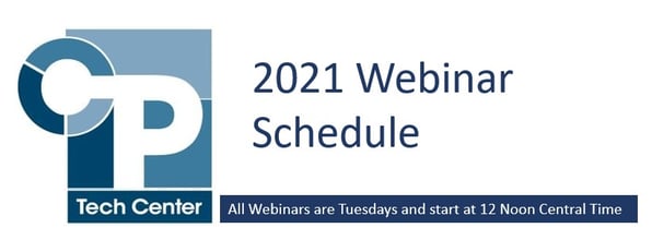 2021 CP Tech Center Webinar Schedule